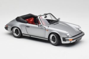 Porsche 911 930 Carrera 3.2 Cabriolet Gris Métallisé Minichamps 1:18 100063034 Métal Moulé — image 6 sur 8
