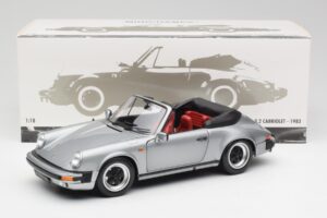 Porsche 911 930 Carrera 3.2 Cabriolet Gris Métallisé Minichamps 1:18 100063034 Métal Moulé — image 8 sur 8