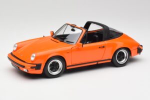 Porsche 911 930 Carrera 3.2 Targa Orange Minichamps 1:18 100063064 Métal Moulé