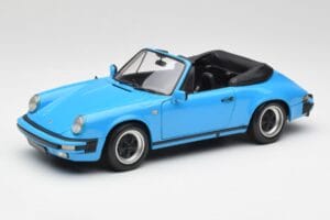 Porsche 911 930 Carrera Cabriolet Bleu Minichamps 1:18 100063032 Métal Moulé