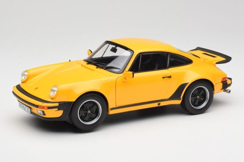 Porsche 911 930 Turbo 3.0 Jaune Norev 1:18 187579 Métal Moulé