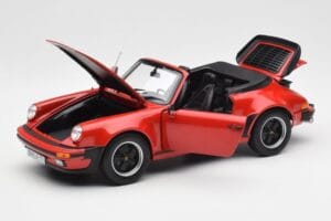 Porsche 911 930 Turbo Cabriolet Rouge Norev 1:18 187664 Métal Moulé — image 2 sur 8