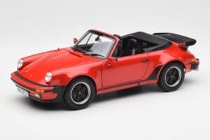 Porsche 911 930 Turbo Cabriolet Rouge Norev 1:18 187664 Métal Moulé