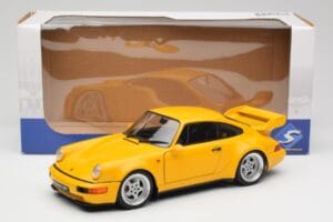 Porsche 911 964 3.8 RS Speed Yellow Solido 1:18 S1803401 Métal Moulé — image 7 sur 7