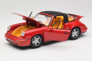 Porsche 911 964 Carrera 2 Targa Rouge Anson 1:18 30305-W Métal Moulé — image 2 sur 8