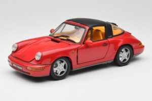 Porsche 911 964 Carrera 2 Targa Rouge Anson 1:18 30305-W Métal Moulé