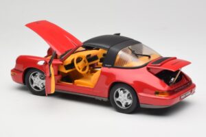Porsche 911 964 Carrera 2 Targa Rouge Anson 1:18 30305-W Métal Moulé — image 5 sur 8
