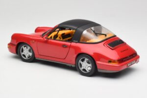 Porsche 911 964 Carrera 2 Targa Rouge Anson 1:18 30305-W Métal Moulé — image 7 sur 8