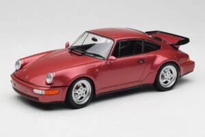 Porsche 911 964 Turbo Rouge Minichamps 1:18 155069102 Métal Moulé