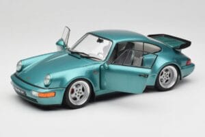 Porsche 911 964 Turbo Wimbledon Green Metallic Solido 1:18 S1803407 Métal Moulé — image 2 sur 8
