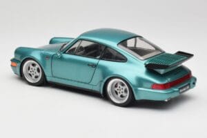 Porsche 911 964 Turbo Wimbledon Green Metallic Solido 1:18 S1803407 Métal Moulé — image 7 sur 8