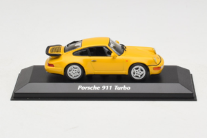 Porsche 911 964 Turbo Jaune MaxiChamps 1:43 940069104 Métal Moulé