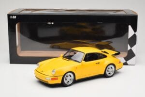 Porsche 911 964 Turbo Jaune Minichamps 1:18 155069100 Métal Moulé — image 6 sur 6