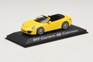 Porsche 911 991 Carrera 4S Cabriolet Jaune Minichamps 1:43 WAP0201120C Métal Moulé — image 2 sur 5