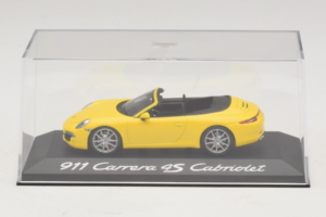 Porsche 911 991 Carrera 4S Cabriolet Jaune Minichamps 1:43 WAP0201120C Métal Moulé — image 4 sur 5