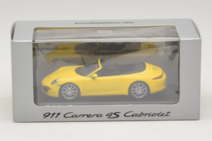 Porsche 911 991 Carrera 4S Cabriolet Jaune Minichamps 1:43 WAP0201120C Métal Moulé — image 5 sur 5