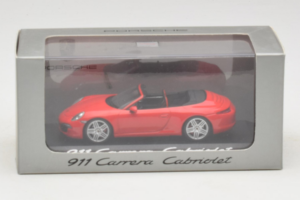 Porsche 911 991 Carrera Cabriolet Rouge Minichamps 1:43 WAP0200120C Métal Moulé — image 4 sur 4
