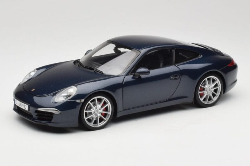 Porsche 911 991 Carrera S Blue Metallic Minichamps 1:18 WAP0210200C Métal Moulé