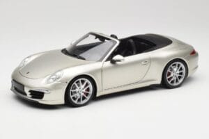 Porsche 911 991 Carrera S Cabriolet GT Argent Métallisé Minichamps 1:18 100061030 Métal Moulé