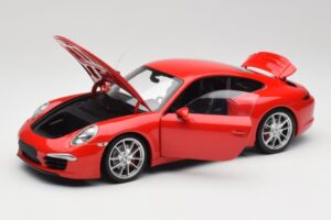 Porsche 911 991 Carrera S Guards Rouge Minichamps 1:18 100061020 Métal Moulé — image 2 sur 8