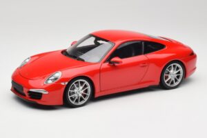 Porsche 911 991 Carrera S Guards Rouge Minichamps 1:18 100061020 Métal Moulé