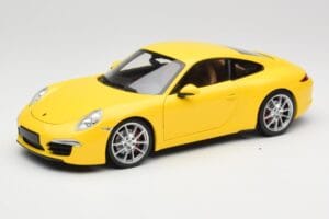 Porsche 911 991 Carrera S Racing Yellow Minichamps 1:18 100061021 Métal Moulé