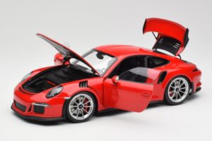 Porsche 911 991 GT3 RS Guards Rouge Jantes Argent AUTOart 1:18 78165 Métal Moulé — image 2 sur 8