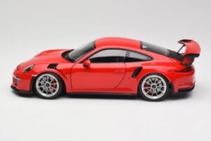 Porsche 911 991 GT3 RS Guards Rouge Jantes Argent AUTOart 1:18 78165 Métal Moulé — image 4 sur 8