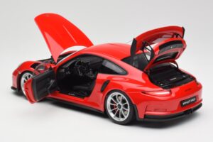 Porsche 911 991 GT3 RS Guards Rouge Jantes Argent AUTOart 1:18 78165 Métal Moulé — image 5 sur 8