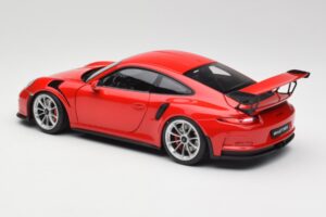 Porsche 911 991 GT3 RS Guards Rouge Jantes Argent AUTOart 1:18 78165 Métal Moulé — image 7 sur 8