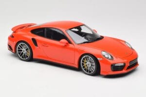 Porsche 911 991 Turbo S Lava Orange Minichamps 1:18 110067120 Métal Moulé — image 6 sur 8