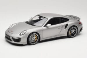 Porsche 911 991 Turbo S Argent Minichamps 1:18 113067126 Métal Moulé