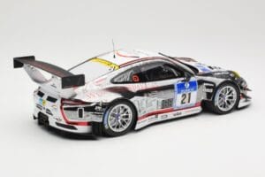 Porsche 911 991.1 GT3 R #21 WTM Racing J. Stursberg / V. Krumbach 24h Nurburgring 2016 Minichamps 1:18 155166021 Métal Moulé — image 2 sur 6