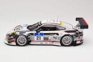 Porsche 911 991.1 GT3 R #21 WTM Racing J. Stursberg / V. Krumbach 24h Nurburgring 2016 Minichamps 1:18 155166021 Métal Moulé — image 3 sur 6