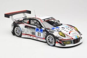 Porsche 911 991.1 GT3 R #21 WTM Racing J. Stursberg / V. Krumbach 24h Nurburgring 2016 Minichamps 1:18 155166021 Métal Moulé — image 4 sur 6