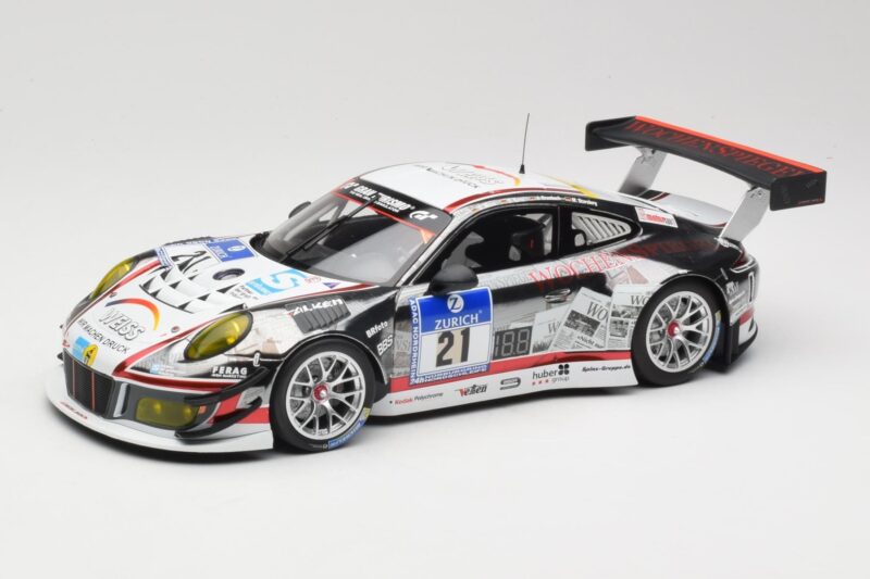 Porsche 911 991.1 GT3 R #21 WTM Racing J. Stursberg / V. Krumbach 24h Nurburgring 2016 Minichamps 1:18 155166021 Métal Moulé