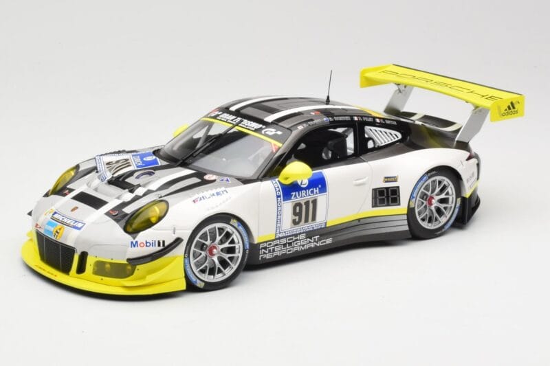 Porsche 911 991.1 GT3 R #911 Manthey Racing N. Tandy / E. Bamber 24h Nurburgring 2016 Minichamps 1:18 155166911 Métal Moulé