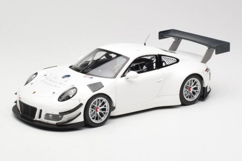Porsche 911 991.1 GT3 R Blanc Avec Jantes Argent Minichamps 1:18 153166000 Métal Moulé