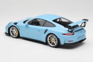 Porsche 911 991.1 GT3 RS Bleu Jantes Mates Minichamps 1:18 153066235 Métal Moulé — image 5 sur 6