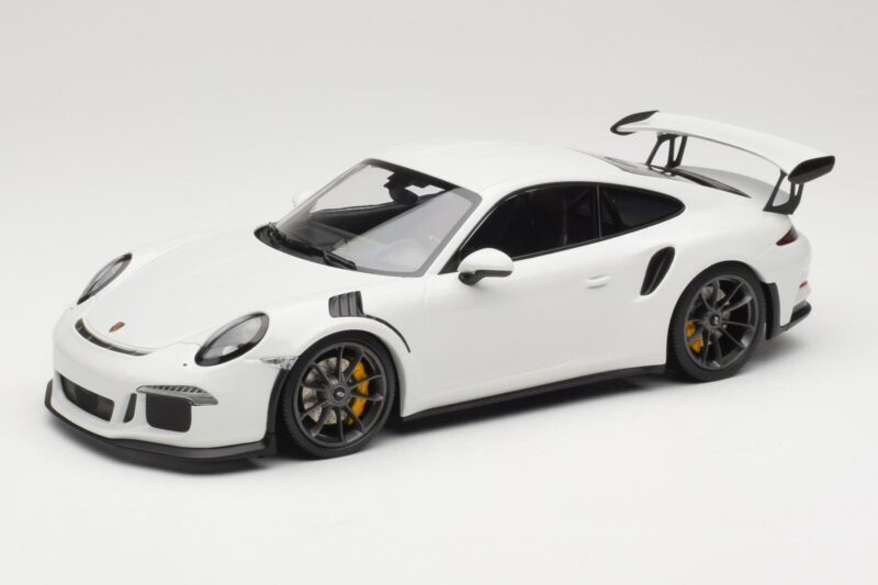 Porsche 911 991.1 GT3 RS Blanc Jantes Noires Minichamps 1:18 153066224 Métal Moulé
