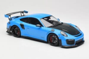 Porsche 911 991.2 GT2 RS Bleu avec Jantes Noires Minichamps 1:18 155068308 Métal Moulé — image 4 sur 6