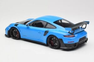 Porsche 911 991.2 GT2 RS Bleu avec Jantes Noires Minichamps 1:18 155068308 Métal Moulé — image 5 sur 6