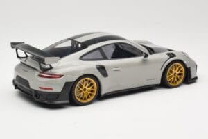 Porsche 911 991.2 GT2 RS Chalk Weissach Package Jantes Dorées Minichamps 1:18 155068304 Métal Moulé — image 2 sur 6