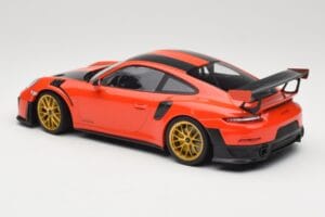 Porsche 911 991.2 GT2 RS Orange Weissach Package Jantes Dorées Minichamps 1:18 155068305 Métal Moulé — image 5 sur 6