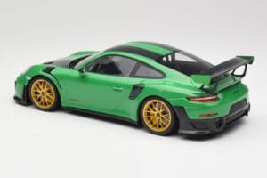 Porsche 911 991.2 GT2 RS Weissach Package British Racing Vert & Roues Dorées Minichamps 1:18 153068318 Métal Moulé — image 5 sur 6