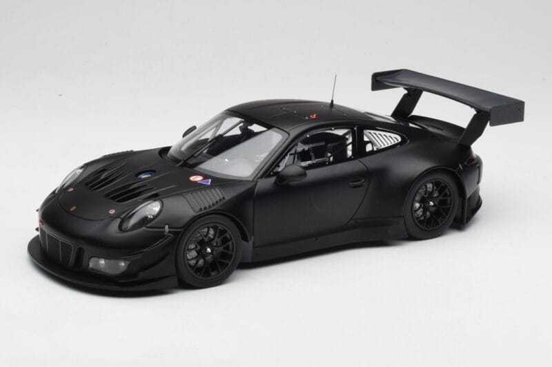 Porsche 911 991.2 GT3 R Matte Black Minichamps 1:18 155186901 Métal Moulé