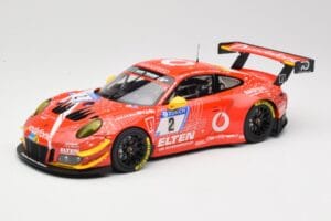 Porsche 911 991.2 GT3 R #2 Team Gigaspeed S. Bockmann 24 Hours of Nurburgring 2018 Minichamps 1:18 155186902 Métal Moulé
