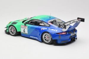Porsche 911 991.2 GT3 R #4 Falken K. Bachler / M. Ragginger VLN Winner Round 6 2018 Minichamps 1:18 153186994 Métal Moulé — image 5 sur 6