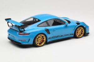 Porsche 911 991.2 GT3 RS Bleu avec Jantes Dorées Minichamps 1:18 155068222 Métal Moulé — image 2 sur 6