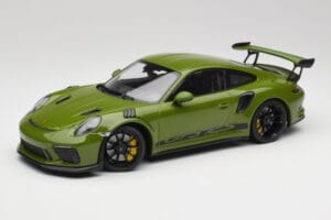 Porsche 911 991.2 GT3 RS Lizard Vert Avec Jantes Noires Minichamps 1:18 155068233 Métal Moulé